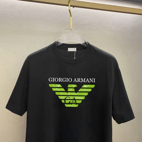 Replica Armani T-Shirts Short Sleeved For Unisex #1242846 $25.00 USD for Wholesale