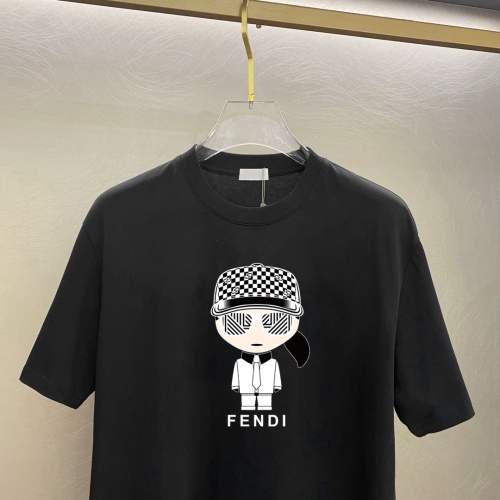 Replica Fendi T-Shirts Short Sleeved For Unisex #1242862 $25.00 USD for Wholesale