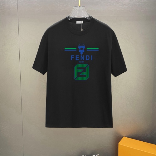 Wholesale Fendi T-Shirts Short Sleeved For Unisex #1242868 $25.00 USD, Wholesale Quality Replica Fendi T-Shirts