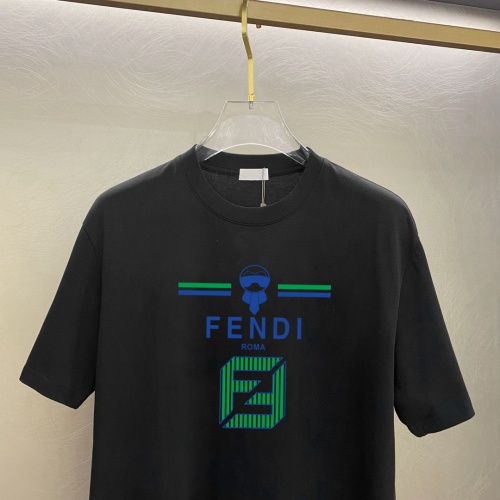 Replica Fendi T-Shirts Short Sleeved For Unisex #1242868 $25.00 USD for Wholesale