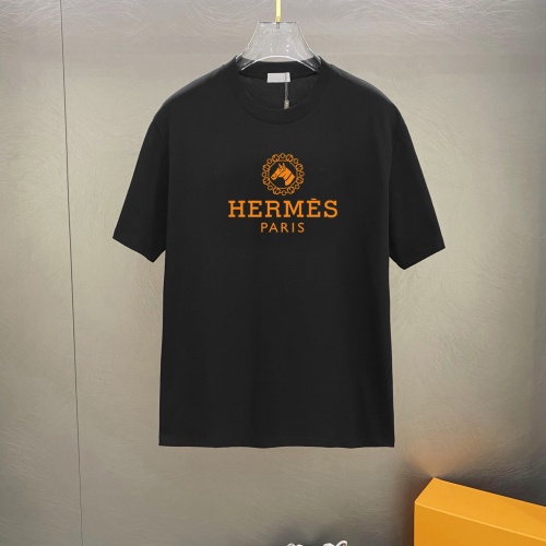 Wholesale Hermes T-Shirts Short Sleeved For Unisex #1242873 $25.00 USD, Wholesale Quality Replica Hermes T-Shirts