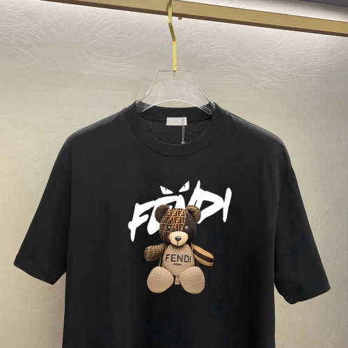 Replica Fendi T-Shirts Short Sleeved For Unisex #1242879 $25.00 USD for Wholesale