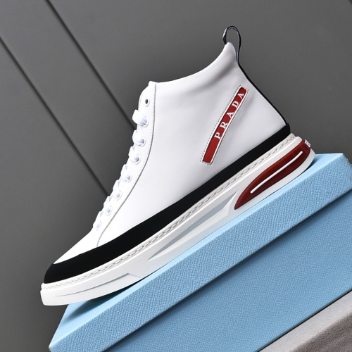 Replica Prada High Top Shoes For Men #1242912 $82.00 USD for Wholesale