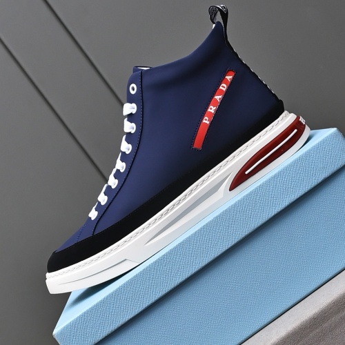 Replica Prada High Top Shoes For Men #1242913 $82.00 USD for Wholesale