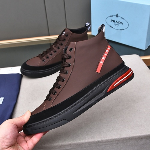 Replica Prada High Top Shoes For Men #1242914 $82.00 USD for Wholesale