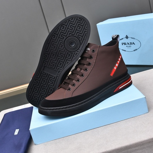 Replica Prada High Top Shoes For Men #1242914 $82.00 USD for Wholesale