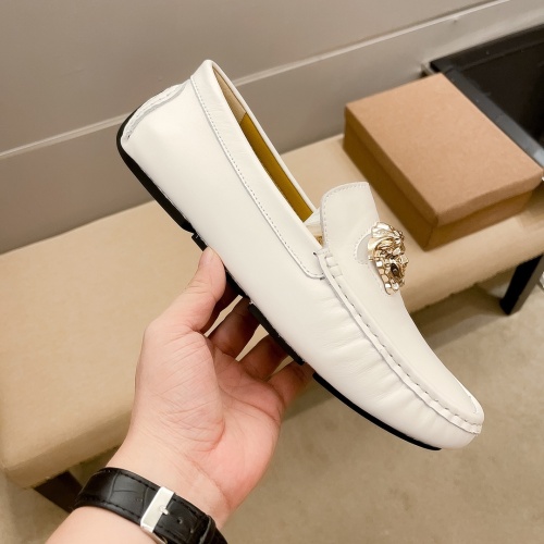 Replica Versace Leather Shoes For Men #1243143 $72.00 USD for Wholesale