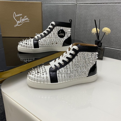 Wholesale Christian Louboutin High Top Shoes For Men #1243179 $96.00 USD, Wholesale Quality Replica Christian Louboutin High Top Shoes