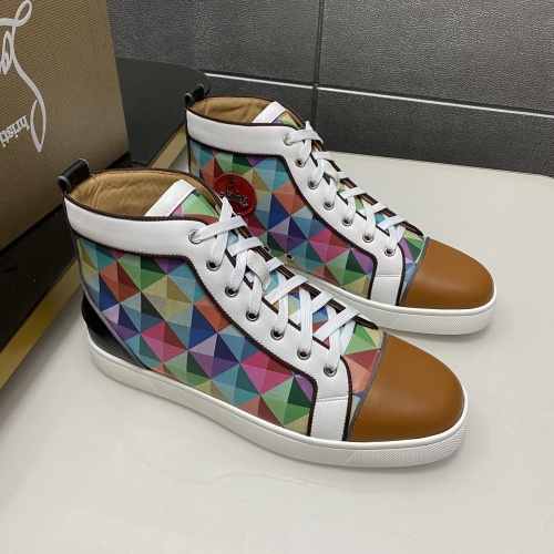 Wholesale Christian Louboutin High Top Shoes For Men #1243189 $96.00 USD, Wholesale Quality Replica Christian Louboutin High Top Shoes