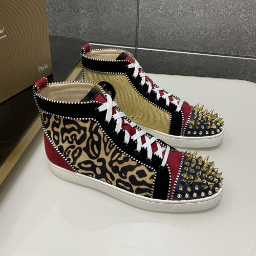 Wholesale Christian Louboutin High Top Shoes For Men #1243193 $98.00 USD, Wholesale Quality Replica Christian Louboutin High Top Shoes