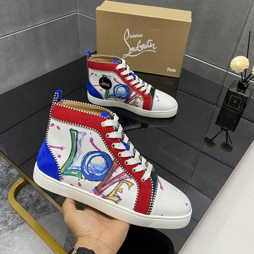 Wholesale Christian Louboutin High Top Shoes For Men #1243195 $98.00 USD, Wholesale Quality Replica Christian Louboutin High Top Shoes