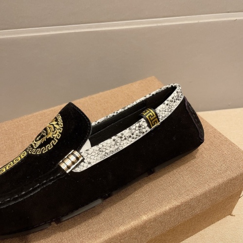 Replica Versace Leather Shoes For Men #1243218 $68.00 USD for Wholesale