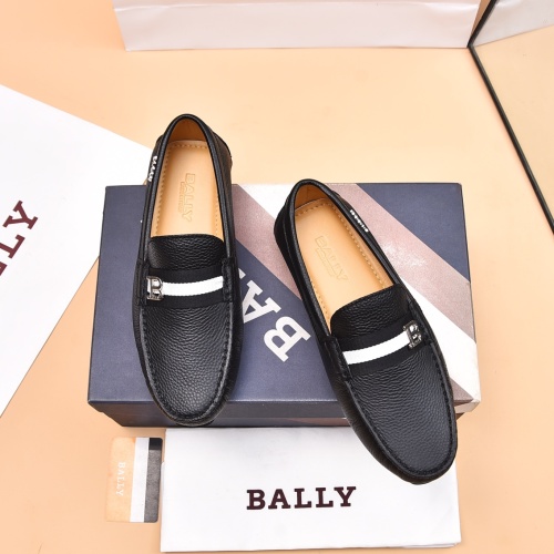 Replica Bally Leather Shoes For Men #1243225 $80.00 USD for Wholesale