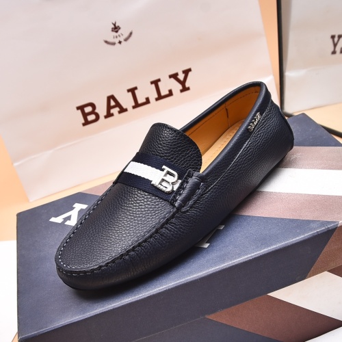 Replica Bally Leather Shoes For Men #1243226 $80.00 USD for Wholesale