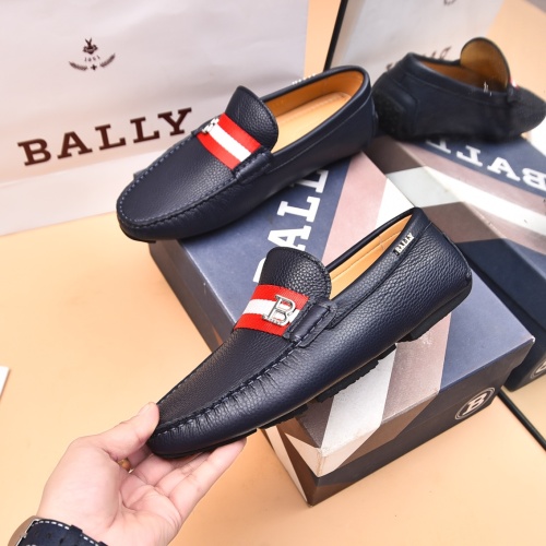 Replica Bally Leather Shoes For Men #1243227 $80.00 USD for Wholesale