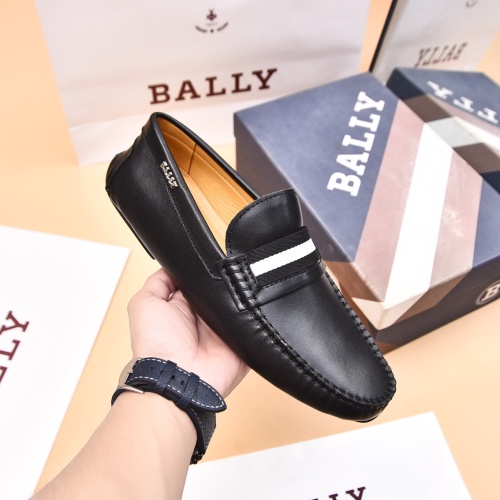 Replica Bally Leather Shoes For Men #1243228 $80.00 USD for Wholesale