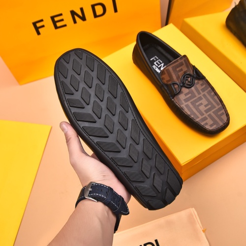 Replica Fendi Leather Shoes For Men #1243234 $80.00 USD for Wholesale