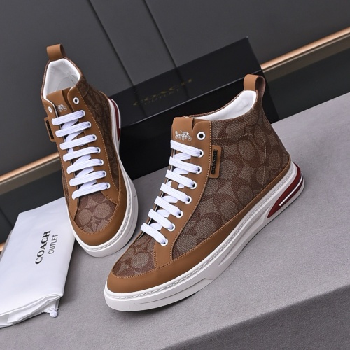 Wholesale Coach High Tops Shoes For Men #1243243 $82.00 USD, Wholesale Quality Replica Coach High Tops Shoes