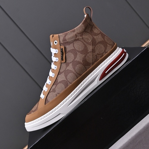 Replica Coach High Tops Shoes For Men #1243243 $82.00 USD for Wholesale