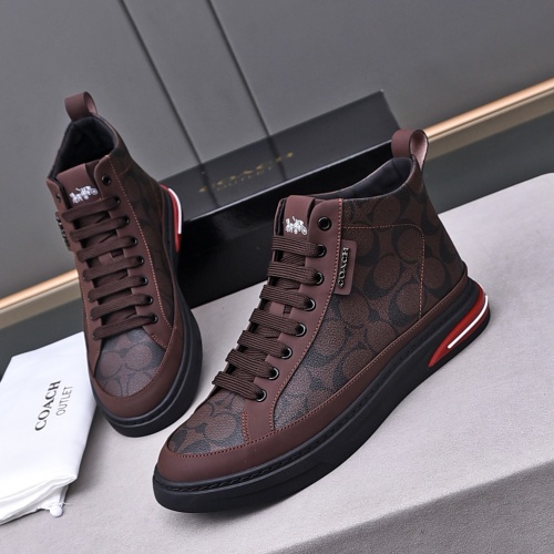 Wholesale Coach High Tops Shoes For Men #1243244 $82.00 USD, Wholesale Quality Replica Coach High Tops Shoes