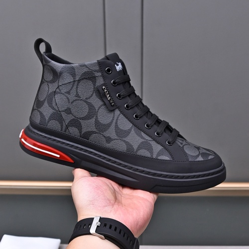 Replica Coach High Tops Shoes For Men #1243245 $82.00 USD for Wholesale