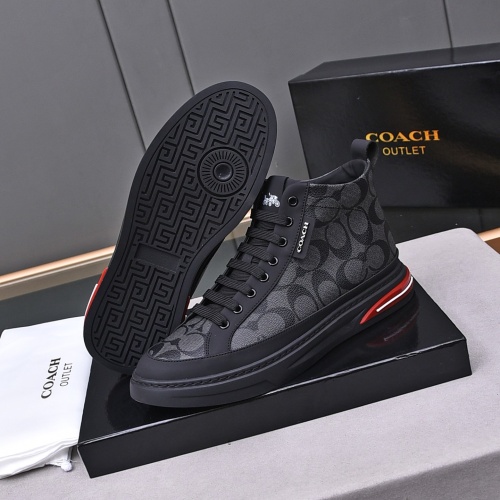 Replica Coach High Tops Shoes For Men #1243245 $82.00 USD for Wholesale