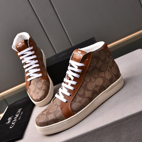 Wholesale Coach High Tops Shoes For Men #1243246 $85.00 USD, Wholesale Quality Replica Coach High Tops Shoes