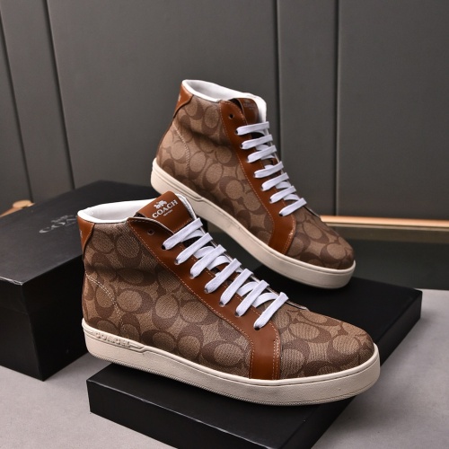 Replica Coach High Tops Shoes For Men #1243246 $85.00 USD for Wholesale