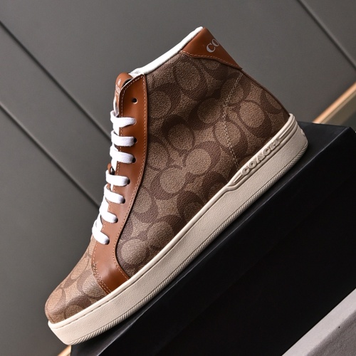 Replica Coach High Tops Shoes For Men #1243246 $85.00 USD for Wholesale