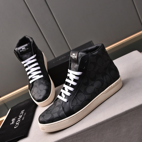 Wholesale Coach High Tops Shoes For Men #1243247 $85.00 USD, Wholesale Quality Replica Coach High Tops Shoes