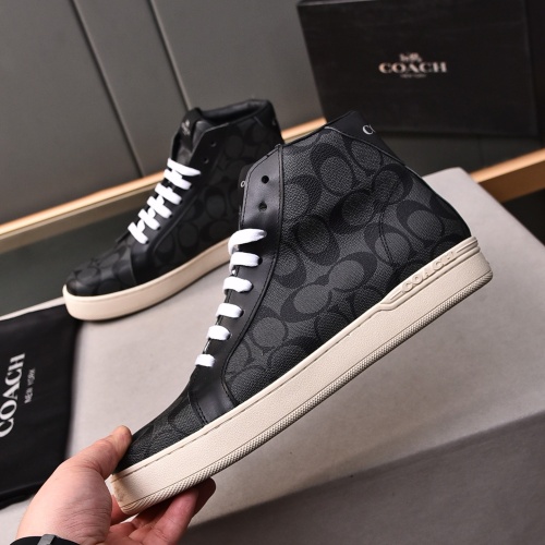 Replica Coach High Tops Shoes For Men #1243247 $85.00 USD for Wholesale