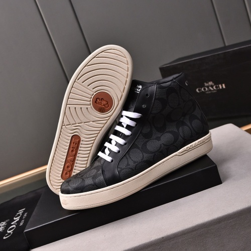 Replica Coach High Tops Shoes For Men #1243247 $85.00 USD for Wholesale