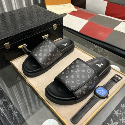 Wholesale Louis Vuitton Slippers For Men #1243278 $56.00 USD, Wholesale Quality Replica Louis Vuitton Slippers