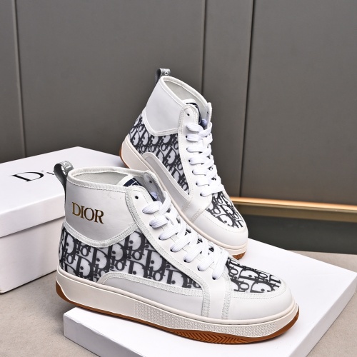 Replica Christian Dior High Top Shoes For Men #1243366 $82.00 USD for Wholesale