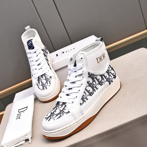 Replica Christian Dior High Top Shoes For Men #1243366 $82.00 USD for Wholesale