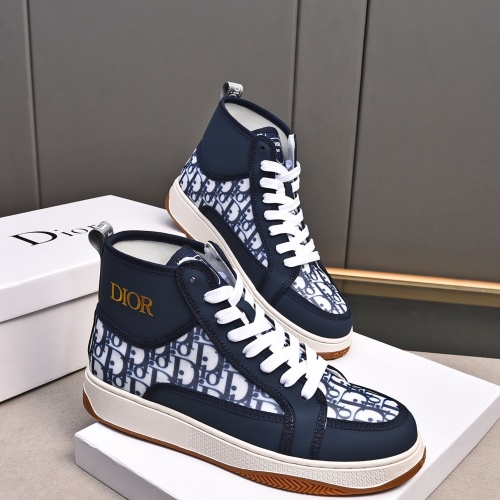 Replica Christian Dior High Top Shoes For Men #1243367 $82.00 USD for Wholesale