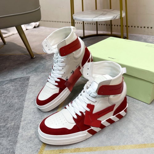 Wholesale Off-White High Tops Shoes For Men #1243393 $102.00 USD, Wholesale Quality Replica Off-White High Tops Shoes