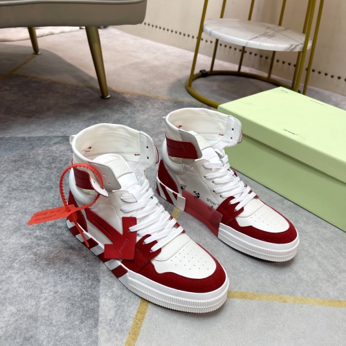 Replica Off-White High Tops Shoes For Men #1243393 $102.00 USD for Wholesale