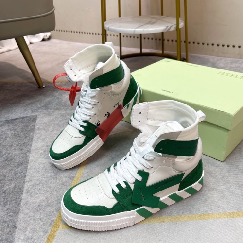 Wholesale Off-White High Tops Shoes For Men #1243394 $102.00 USD, Wholesale Quality Replica Off-White High Tops Shoes