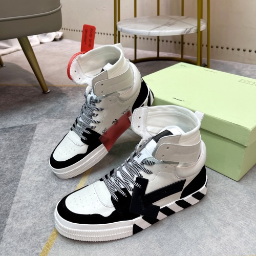 Wholesale Off-White High Tops Shoes For Men #1243395 $102.00 USD, Wholesale Quality Replica Off-White High Tops Shoes