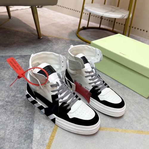 Replica Off-White High Tops Shoes For Men #1243395 $102.00 USD for Wholesale