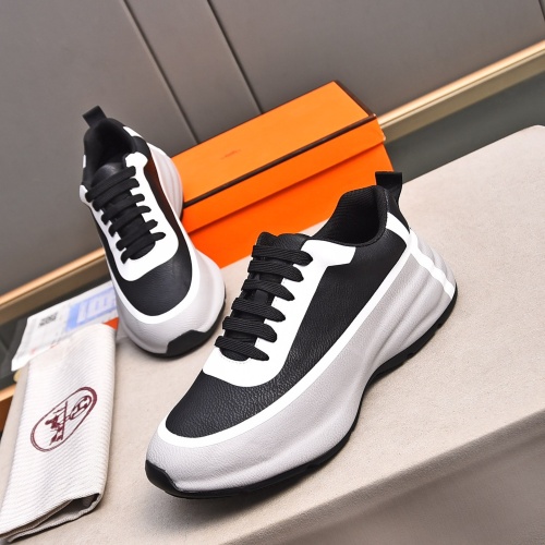 Replica Hermes Casual Shoes For Men #1243453 $100.00 USD for Wholesale