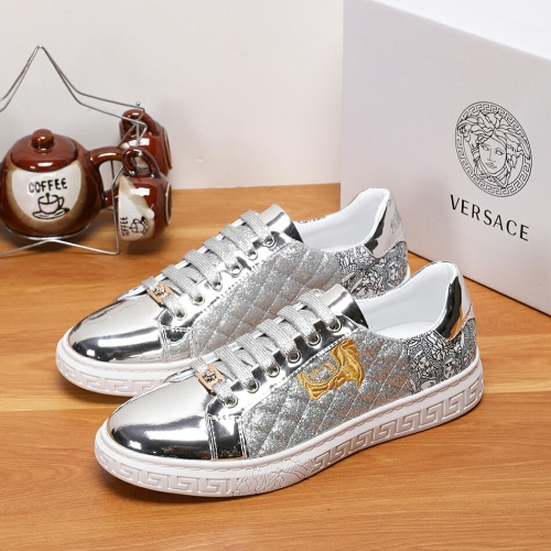 Wholesale Versace Casual Shoes For Men #1243475 $68.00 USD, Wholesale Quality Replica Versace Casual Shoes