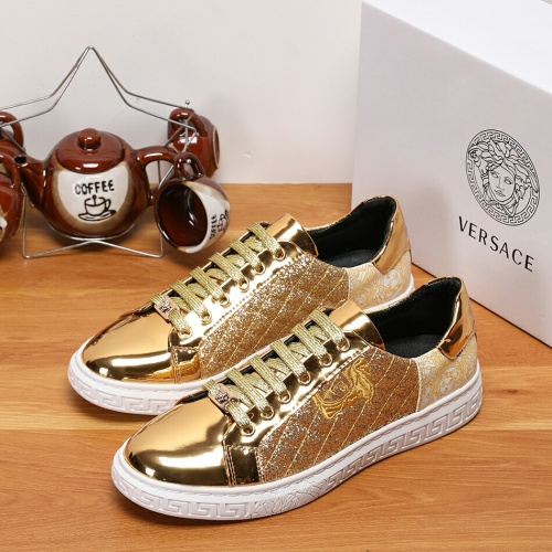 Wholesale Versace Casual Shoes For Men #1243476 $68.00 USD, Wholesale Quality Replica Versace Casual Shoes