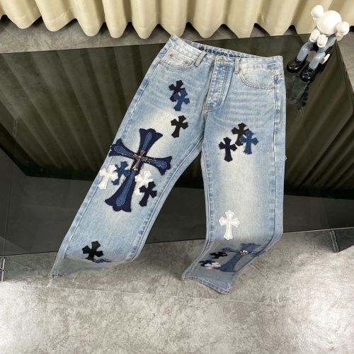 Wholesale Chrome Hearts Jeans For Unisex #1243525 $72.00 USD, Wholesale Quality Replica Chrome Hearts Jeans