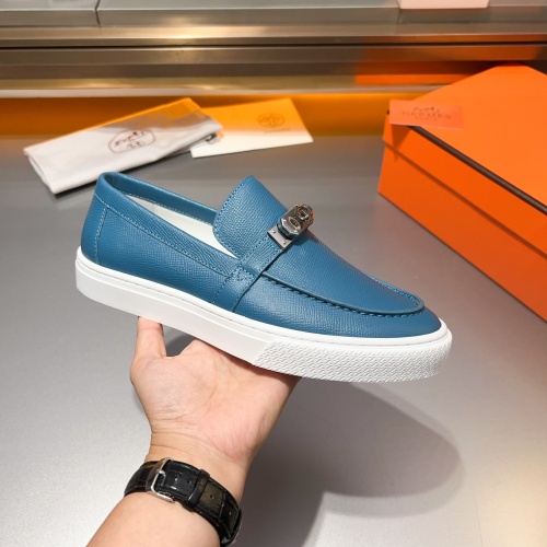 Replica Hermes Casual Shoes For Men #1243535 $125.00 USD for Wholesale