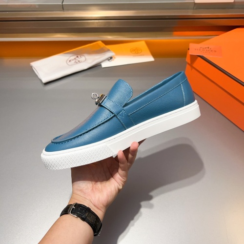 Replica Hermes Casual Shoes For Men #1243535 $125.00 USD for Wholesale