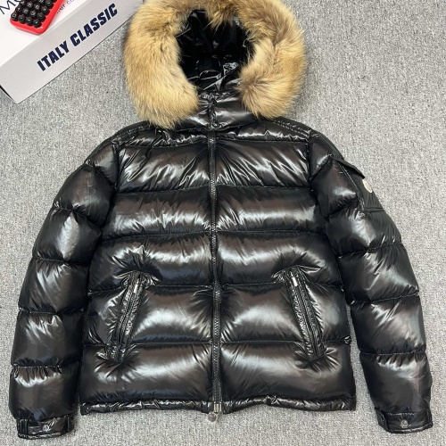 Wholesale Moncler Down Feather Coat Long Sleeved For Men #1243572 $175.00 USD, Wholesale Quality Replica Moncler Down Feather Coat