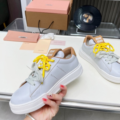 Replica MIU MIU Casual Shoes For Women #1243710 $100.00 USD for Wholesale