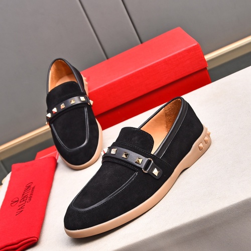 Replica Valentino Leather Shoes For Men #1243734 $100.00 USD for Wholesale